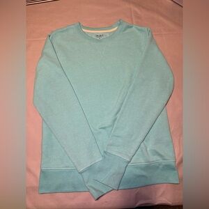 Tek Gear Ultra Soft Fleece Activewear Sweater Teal Blue Medium